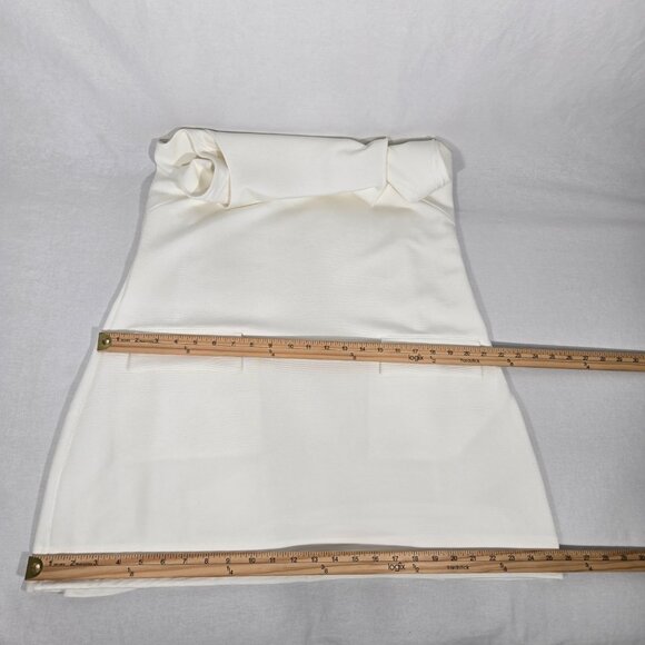 MAEVE by ANTHROPOLOGIE Sirencore Elevated Basic IVORY Texture Mini Dress Size XL - Picture 17 of 17